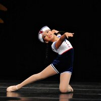 Joline Sun-nice pretty smile and excellent stage presence won National 1st place platinum in age5-6 division
