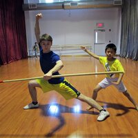 中国功夫Bille 教练和小学员